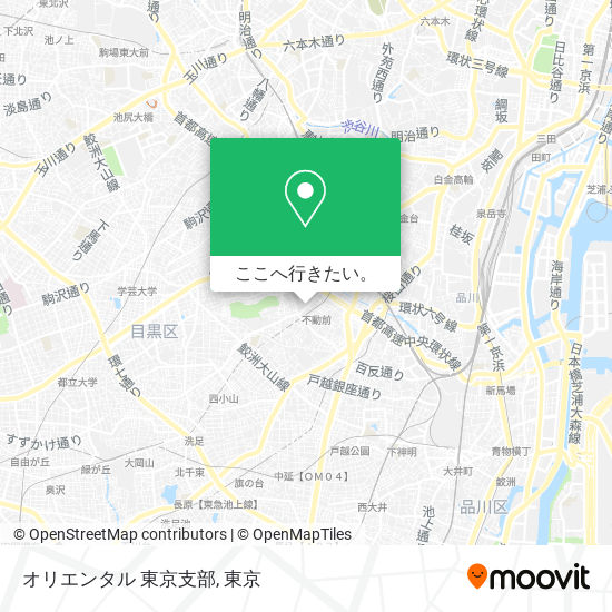 オリエンタル 東京支部地図