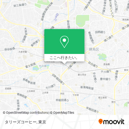 タリーズコーヒー地図