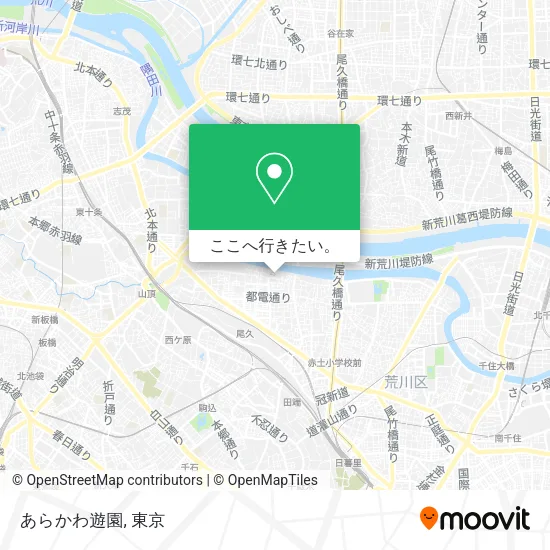 あらかわ遊園地図