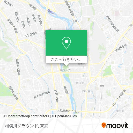 相模川グラウンド地図