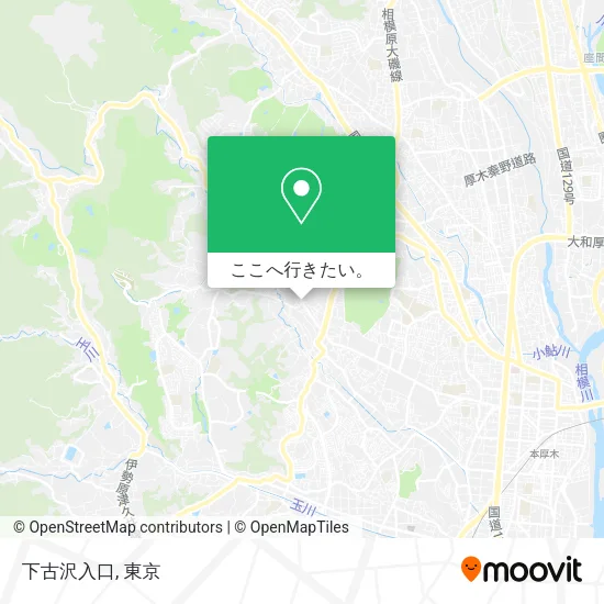 下古沢入口地図