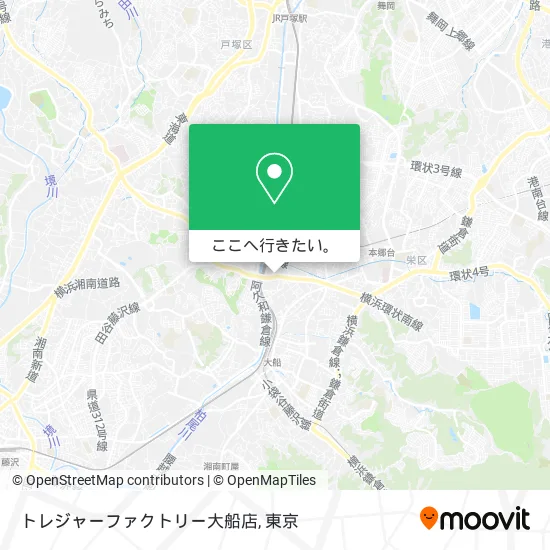 トレジャーファクトリー大船店地図