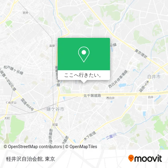 軽井沢自治会館地図