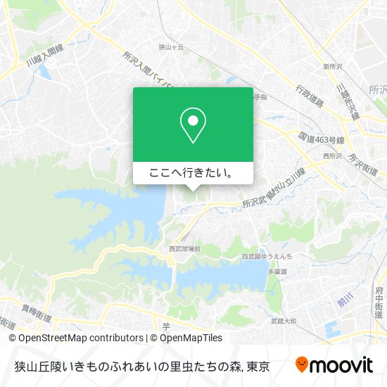 狭山丘陵いきものふれあいの里虫たちの森地図