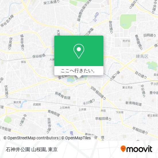 石神井公園 山桜園地図