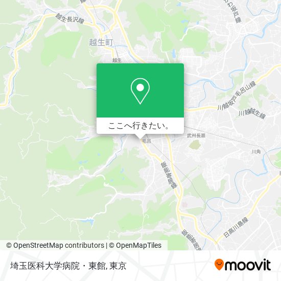 埼玉医科大学病院・東館地図