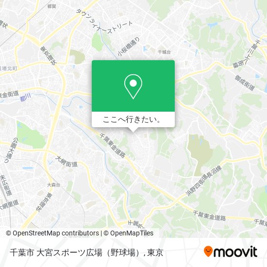 千葉市 大宮スポーツ広場（野球場）地図