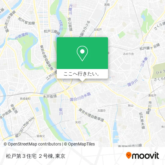 松戸第３住宅 ２号棟地図