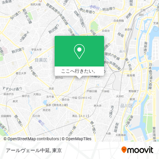 アールヴェール中延地図