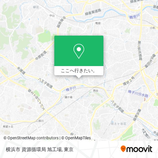 横浜市 資源循環局 旭工場地図