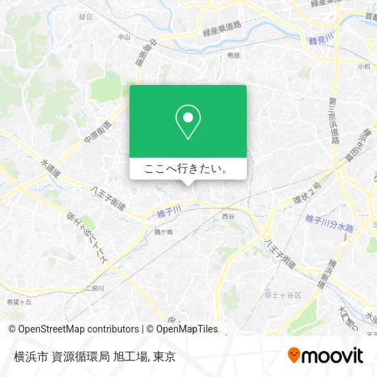 横浜市 資源循環局 旭工場地図