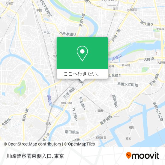 川崎警察署東側入口地図