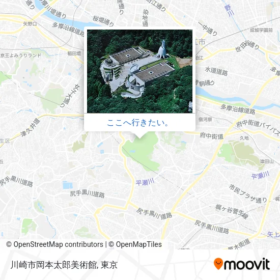川崎市岡本太郎美術館地図