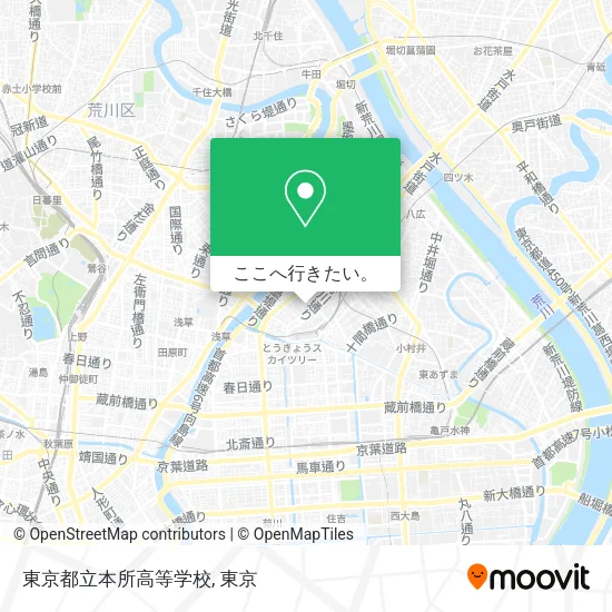 東京都立本所高等学校地図