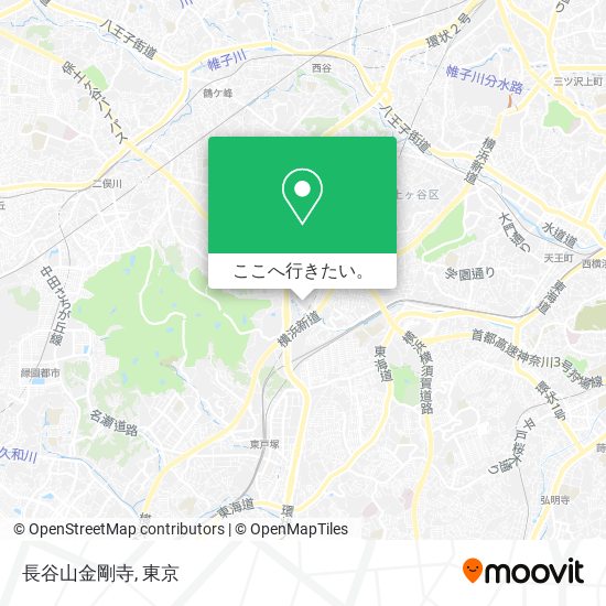 長谷山金剛寺地図