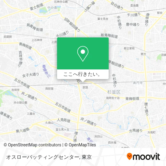 オスローバッティングセンター地図