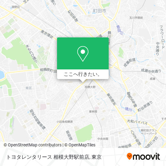 トヨタレンタリース 相模大野駅前店地図