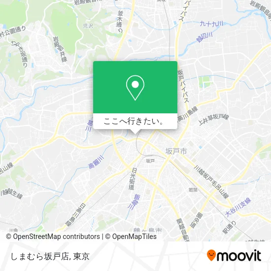 しまむら坂戸店地図