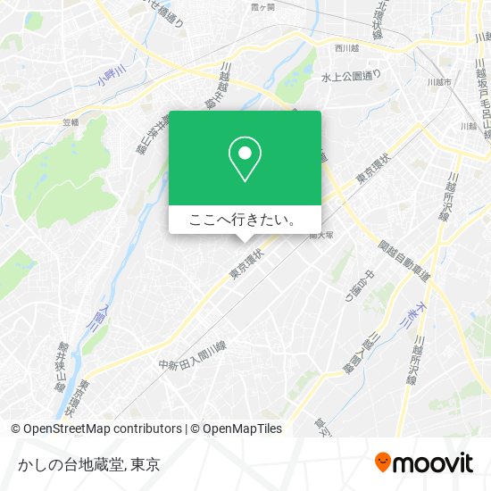 かしの台地蔵堂地図