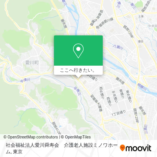 社会福祉法人愛川舜寿会　介護老人施設ミノワホーム地図