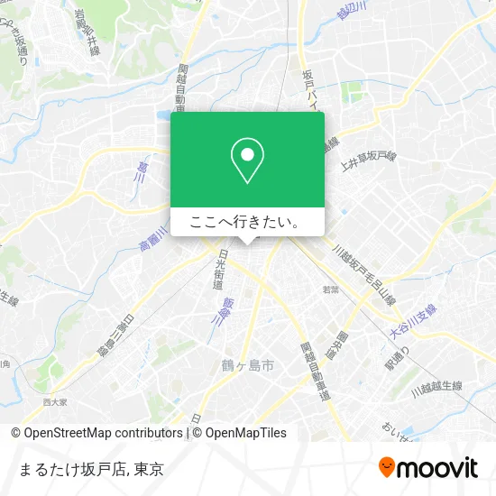 まるたけ坂戸店地図