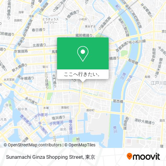 Sunamachi Ginza Shopping Street地図