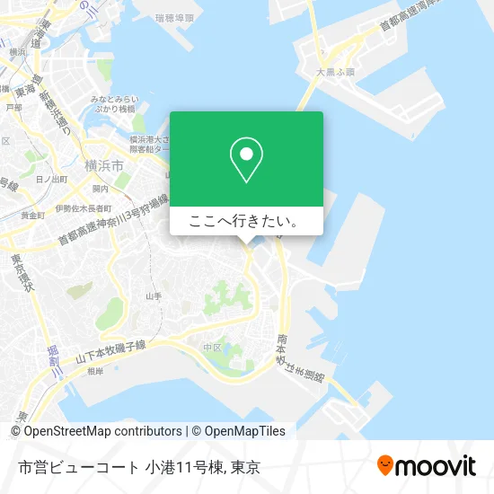 市営ビューコート 小港11号棟地図
