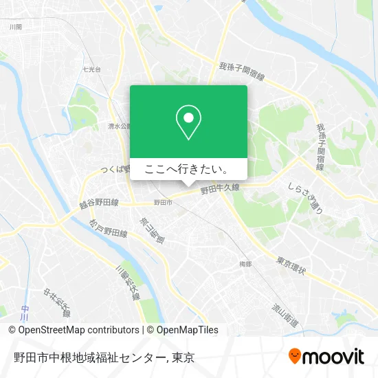 野田市中根地域福祉センター地図