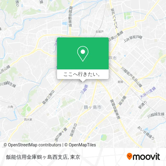 飯能信用金庫鶴ヶ島西支店地図