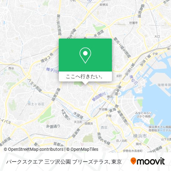 パークスクエア 三ツ沢公園 ブリーズテラス地図