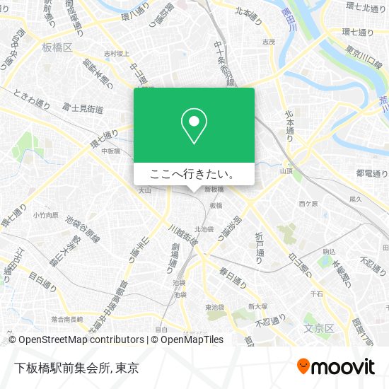 下板橋駅前集会所地図