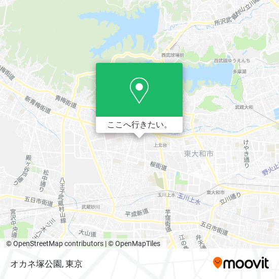 オカネ塚公園地図