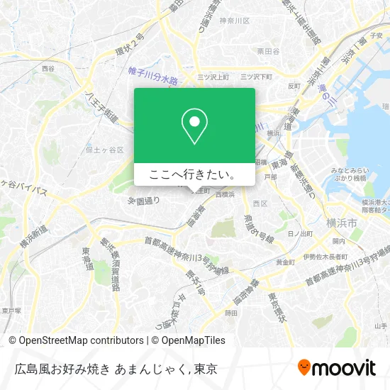 広島風お好み焼き あまんじゃく地図