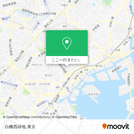 白幡西緑地地図