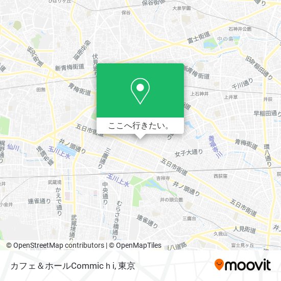 カフェ＆ホールCommicｈi地図