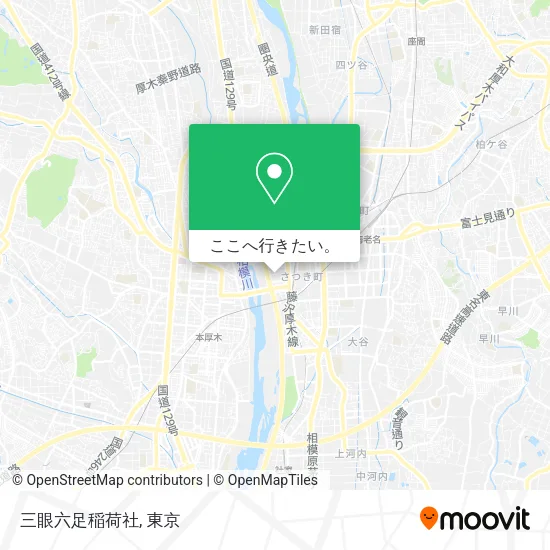 三眼六足稲荷社地図