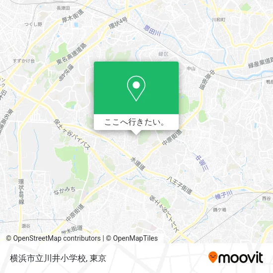 横浜市立川井小学校地図