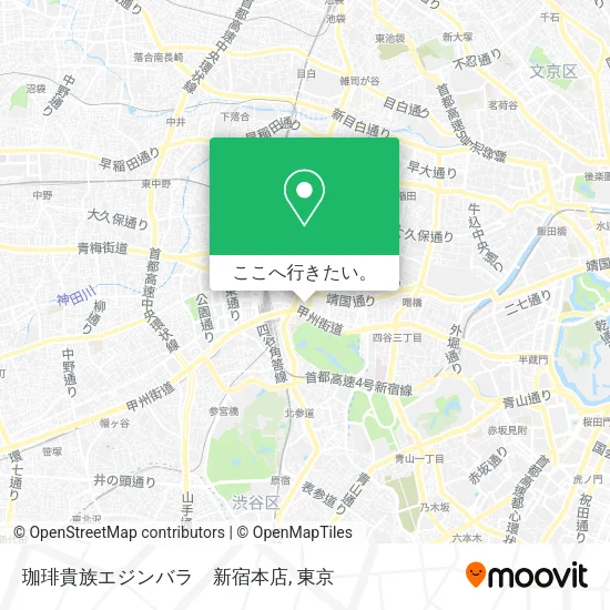 珈琲貴族エジンバラ　新宿本店地図