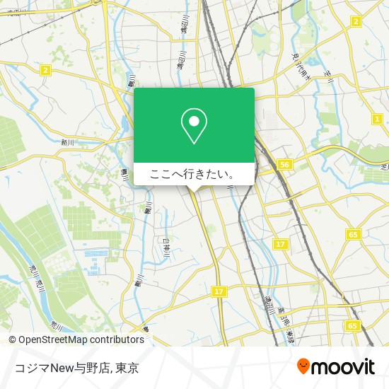 コジマNew与野店地図