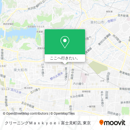 クリーニングＭａｘｋｙｏｅｉ富士見町店地図