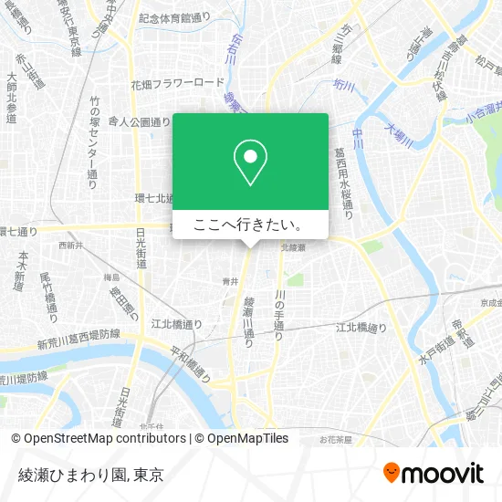 綾瀬ひまわり園地図