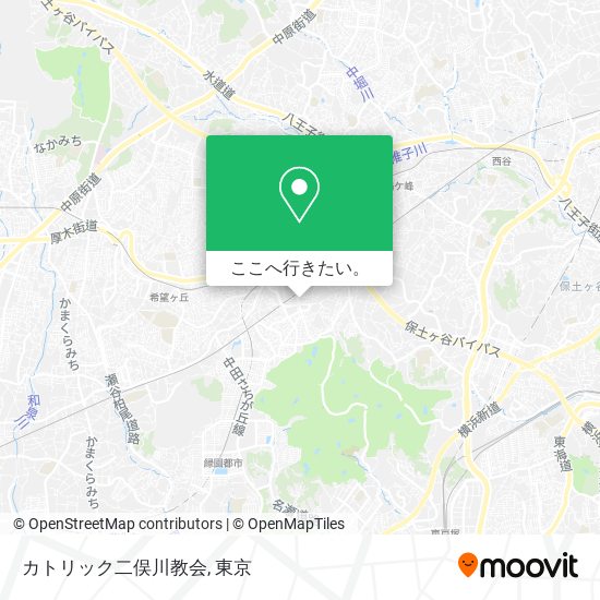 カトリック二俣川教会地図