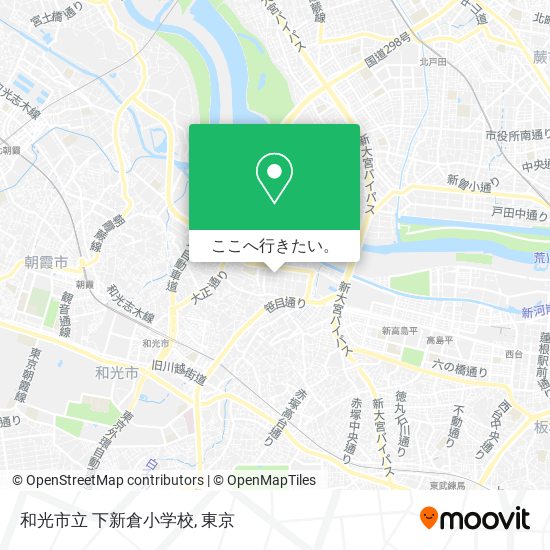 和光市立 下新倉小学校地図