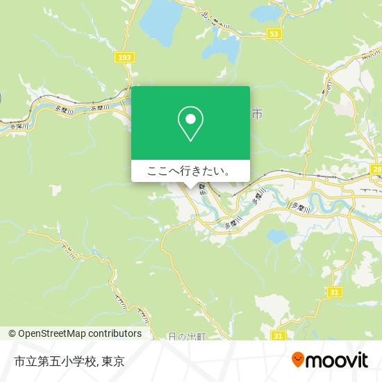 市立第五小学校地図