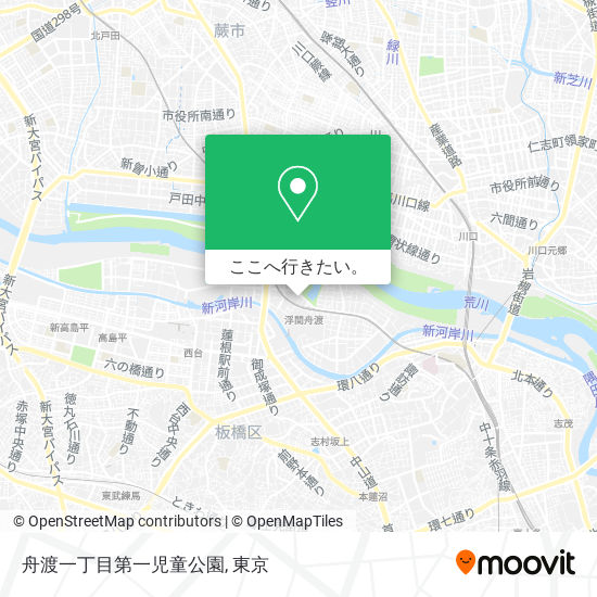 舟渡一丁目第一児童公園地図