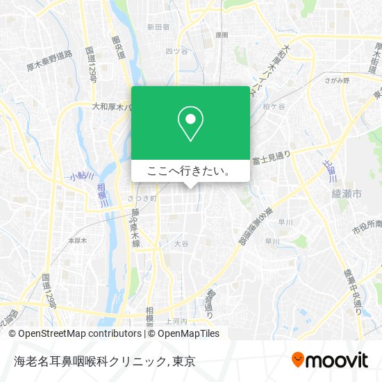 海老名耳鼻咽喉科クリニック地図