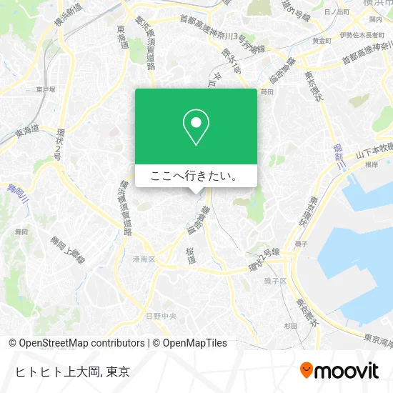 ヒトヒト上大岡地図