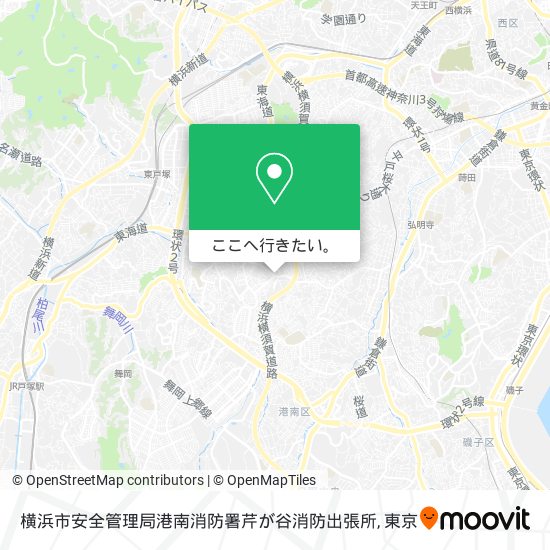 横浜市安全管理局港南消防署芹が谷消防出張所地図