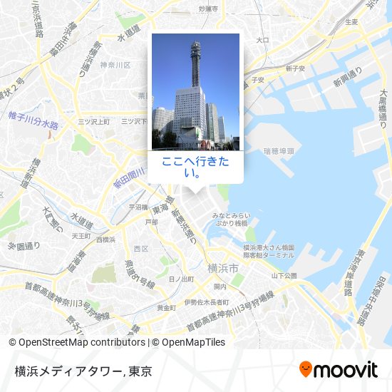 横浜メディアタワー地図