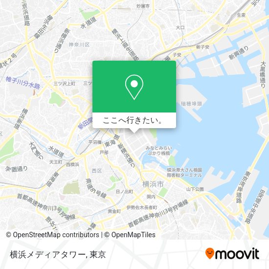 横浜メディアタワー地図